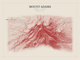 Mount Adams — Red Relief print in Red Earth (landscape)