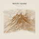 Mount Adams — Red Relief print in Saffron & Slate (square)