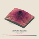 Mount Adams — Terrain Relief print in Rose & Stone (square)