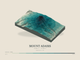 Mount Adams — Terrain Relief print in Alpine Teal (landscape)
