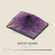 Mount Adams — Terrain Relief print in Plum & Clay (square)