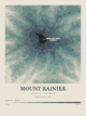 Mount Rainier — Contour Colour print in Graphite