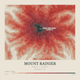 Mount Rainier — Contour Colour print in Red Earth (square)