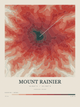 Mount Rainier — Contour Colour print in Red Earth