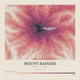Mount Rainier — Contour Colour print in Rose & Stone (square)