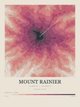Mount Rainier — Contour Colour print in Rose & Stone