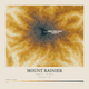 Mount Rainier — Contour Colour print in Saffron & Slate (square)