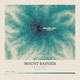 Mount Rainier — Contour Colour print in Alpine Teal (square)