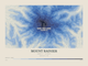 Mount Rainier — Contour Colour print in Ultramarine (landscape)
