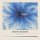 Mount Rainier — Contour Colour print in Ultramarine (square)