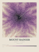 Mount Rainier — Contour Colour print in Plum & Clay