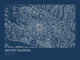 Mount Rainier — Ink print in Blueprint Dark (landscape)