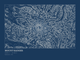 Mount Rainier — Ink print in Blueprint Dark (landscape)
