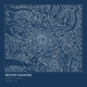 Mount Rainier — Ink print in Blueprint Dark (square)