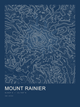 Mount Rainier — Ink print in Blueprint Dark