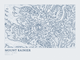 Mount Rainier — Ink print in Blueprint Light (landscape)