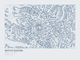 Mount Rainier — Ink print in Blueprint Light (landscape)