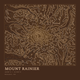 Mount Rainier — Ink print in Desert Dark (square)