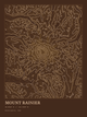Mount Rainier — Ink print in Desert Dark