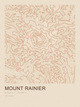 Mount Rainier — Ink print in Desert Light
