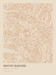 Mount Rainier — Ink print in Desert Light