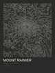 Mount Rainier — Ink print in Ink Dark