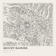 Mount Rainier — Ink print in Ink Light (square)