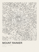 Mount Rainier — Ink print in Ink Light