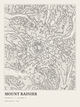 Mount Rainier — Ink print in Ink Light