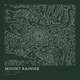 Mount Rainier — Ink print in Ranger Dark (square)