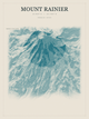 Mount Rainier — Red Relief print in Fjord