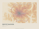 Mount Rainier — Traceline print in Ember & Ochre (landscape)