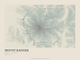 Mount Rainier — Traceline print in Graphite (landscape)