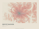 Mount Rainier — Traceline print in Red Earth (landscape)