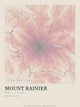 Mount Rainier — Traceline print in Rose & Stone