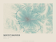 Mount Rainier — Traceline print in Alpine Teal (landscape)