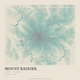 Mount Rainier — Traceline print in Alpine Teal (square)
