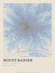 Mount Rainier — Traceline print in Ultramarine