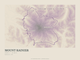 Mount Rainier — Traceline print in Plum & Clay (landscape)