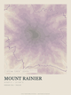 Mount Rainier — Traceline print in Plum & Clay