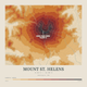 Mount St. Helens — Contour Colour print in Ember & Ochre (square)