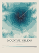 Mount St. Helens — Contour Colour print in Fjord
