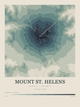 Mount St. Helens — Contour Colour print in Graphite