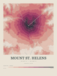 Mount St. Helens — Contour Colour print in Rose & Stone