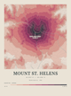 Mount St. Helens — Contour Colour print in Rose & Stone