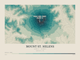 Mount St. Helens — Contour Colour print in Alpine Teal (landscape)