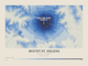 Mount St. Helens — Contour Colour print in Ultramarine (landscape)