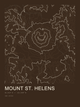 Mount St. Helens — Ink print in Atlas Dark