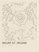 Mount St. Helens — Ink print in Atlas Light