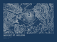 Mount St. Helens — Ink print in Blueprint Dark (landscape)